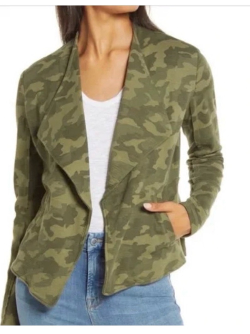 Caslon Olive Green Camo Utility Jacket